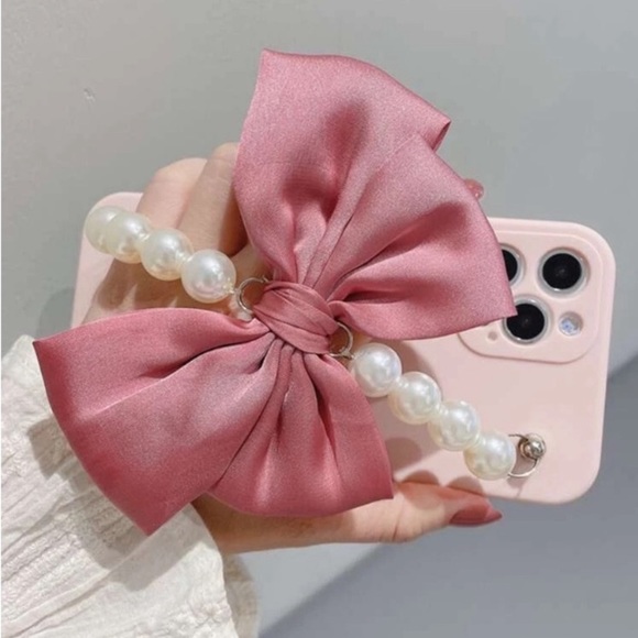 PINK BOW Pearl Design IPhone Case IPHONE 12 PRO MAX - Picture 4 of 8